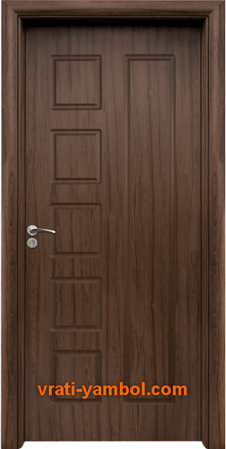 Интериорна HDF врата, модел 048-P Орех