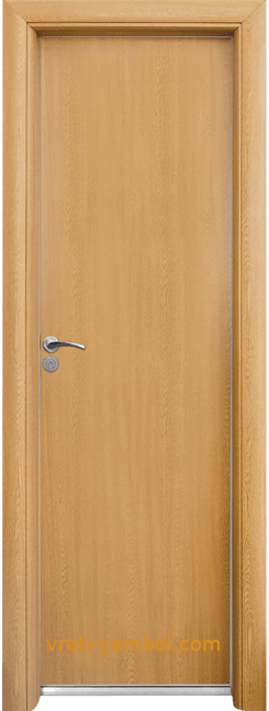 Алуминиева врата за баня – Standart, цвят Светъл дъб