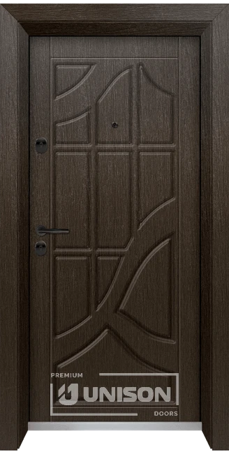 Vhodna Vrata Unison Optima 3003p K Zlaten Kesten Side B