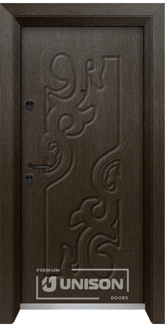 Vhodna Vrata Unison Optima 3006p K Zlaten Kesten Side B