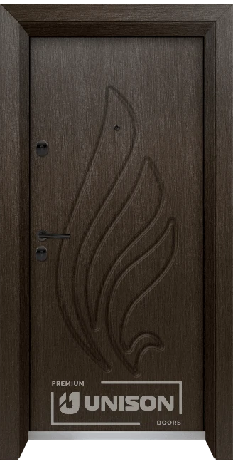 Vhodna Vrata Unison Optima 3013p K Zlaten Kesten Side B